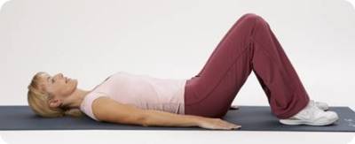 Упражнение лежа на спине