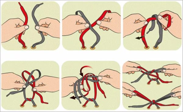 Пошаговая инструкция завязывания шнурков «Заящьи ушки»