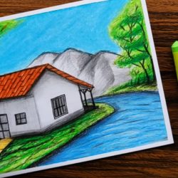 Деревенский домик - рисунок Деревенский домик - рисунок