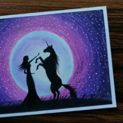 Единорог в лунном свете Единорог в лунном свете