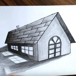 Как нарисовать 3д дом с окнами Как нарисовать 3д дом с окнами