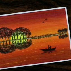 Ландшафт в виде гитары - рисунок Ландшафт в виде гитары — рисунок