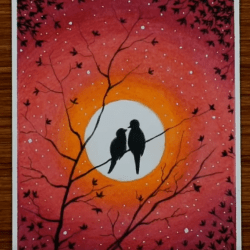 Любовь и птицы - рисунок Любовь и птицы — рисунок