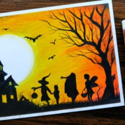 Праздник Halloween - рисунок Праздник Halloween - рисунок