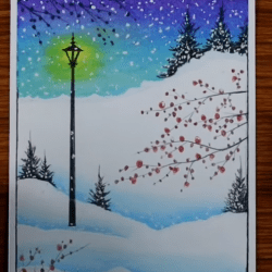Рисунок — Зима, снег