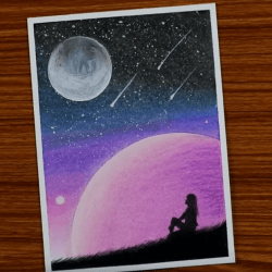 Рисунок - чужая планета Рисунок - чужая планета