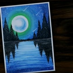 Рисунок пруда - пейзаж Рисунок пруда — пейзаж
