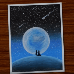 Рисунок — романтика под луной