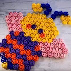 Как сделать шмеля из крышек - видеоурок Как сделать шмеля из крышек - видеоурок