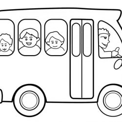 Автобусы — раскраски