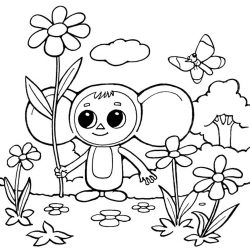 Чебурашка - раскраски Чебурашка - раскраски