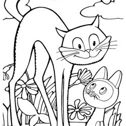 Котенок Гав - раскраски Котенок Гав — раскраски