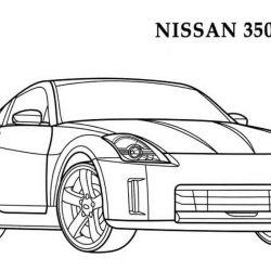 Рисунок ниссан 350z