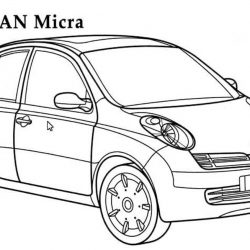 Легковые авто - раскраски 3 часть