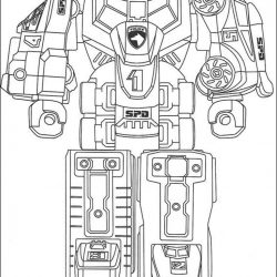 Могучие рейнджеры - раскраски