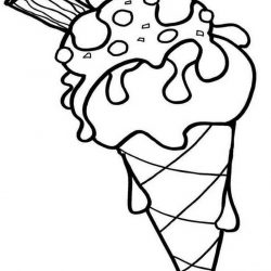 Мороженое - раскраски