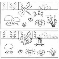 Найди отличия - раскраски