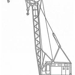 Подъемный краны - раскраски