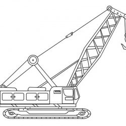 Подъемный краны - раскраски