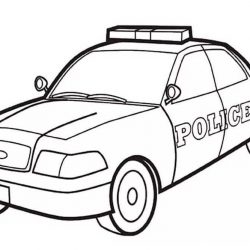 Полицейские машины - раскраски