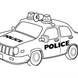Полицейские машины - раскраски