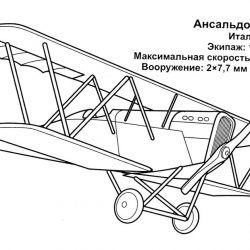 Самолеты - раскраски