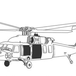 Вертолёты - раскраски