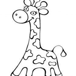 Жираф - раскраски