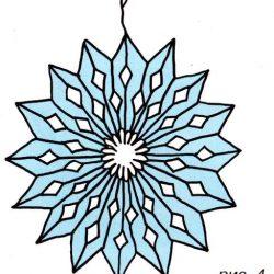Делаем аппликацию - снежинку Делаем аппликацию — снежинку