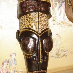 Идея поделки - Африканская маска из папье-маше Идея поделки - Африканская маска из папье-маше