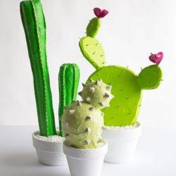 Идея поделки - кактус папье-маше Идея поделки - кактус папье-маше