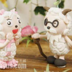 Поделка - овечки из глины или пластелина Поделка - овечки из глины или пластелина