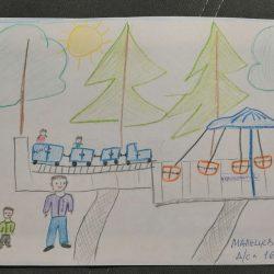 Рисунок - В парке дружно мы гуляем Рисунок — В парке дружно мы гуляем