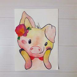 Рисунок - Поросёнок Нюша Рисунок — Поросёнок Нюша